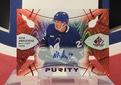 Nick Abruzzese 2021-22 - Purity Red Rookie Autograph /25 Sp Game-Used Upper Deck